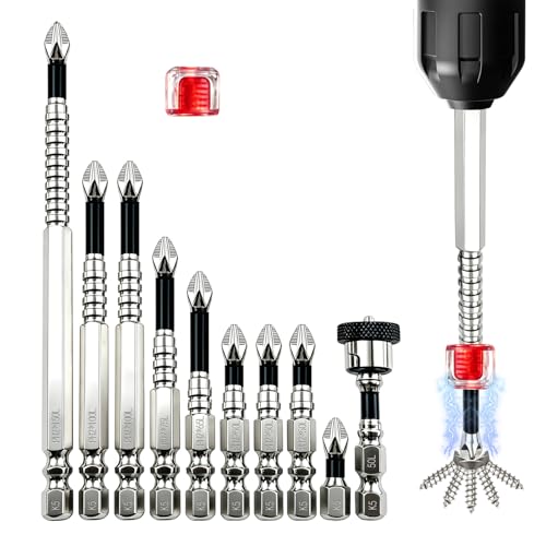 High Magnetic Screwdriver Drill Bit Set-10Pcs Fixion Tools K5 Non-Slip Bit