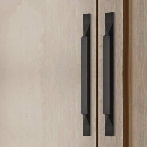 Kitchen Cabinet Pulls - Black Cabinet Handles - 5 Pack Long Cabinet Hardware for Drawers Dresser Furniture Pulls (11.34 inches Hole Center -15.74 inches Length) - size: 11.34 inches Hole Center -15.74 inches Length
