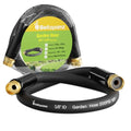 Beitopamz Short Garden Hose 3 ft x 5/8 in Male to Female Heavy Duty Small Water Hose Extender Connector, Lightweight Rubber Hybrid Leader Hose, Leak-Free Connections, 3/4'' Brass Fittings, Black - size: 3ft Male to Female