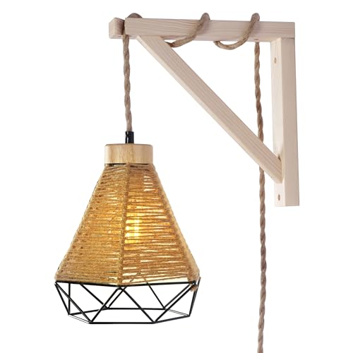OVOV 2 Pack Wall Mount Wooden Shelf Brackets Triangle with Hole 7 Inch - color: Wood with Hole, size: 7 Inch