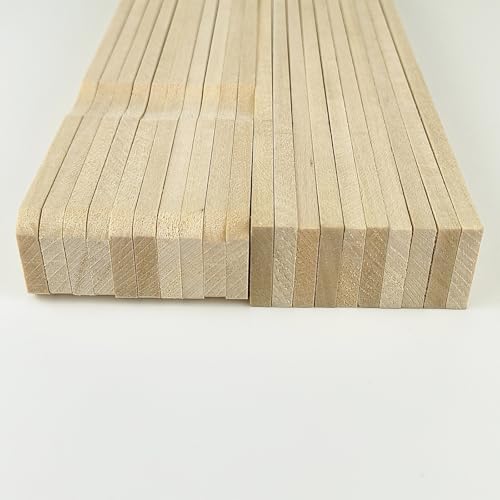 Kang&Chang 15 Inch Thick Sturdy Natural Wood Paint Stir Sticks, 20 Pack