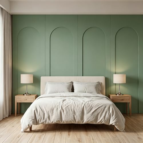 INMOZATA Arch Wainscoting Panels Kit, MDF Board and Batten Wall Panel Kit