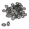 PATIKIL M3 Flat Washers 1/8" ID x 3/8" OD, 50 Pcs 304 Stainless Steel Metal Metric Washers Black Electroplated Flat Gasket Spacer for Screws and Bolts, Black - size: M3 x1/8"ID x 3/8"OD