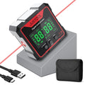 JUSTOOL Digital Angle Finder Magnetic Angle Gauge with Electronic Laser - color: Red