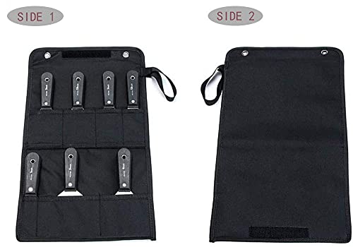 7PCS Drywall Tools, Putty Knife Set, 50# Steel Drywall Taping Knife,Spackle Knife,Wallpaper Scraper Putty Knives, Paint Remover for Wood, Scraper Tool With Storage Bag, Tool Gifts for Men