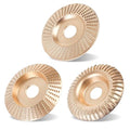 3 Piece Wood Carving Disc Set for 4 Inch Angle Grinder,5/8" Inner Diameter, Grinding Wheel Shaping Disc for Wood Cutting,Woodworking Attachment,Stump Grinding Tools for Cutting,Grinding,Carving - style: Style 2