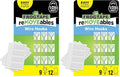 FrogTape reMOVEables Damage Free Adhesive Hook - Removable & Reusable Small Wire Wall Hooks for Hanging - No Nails - Includes 9 Hooks & 12 Adhesive Strips - Holds up to 0.5 lb - Clear (Pack of 18) - color: Clear, size: Pack of 18, style: Small