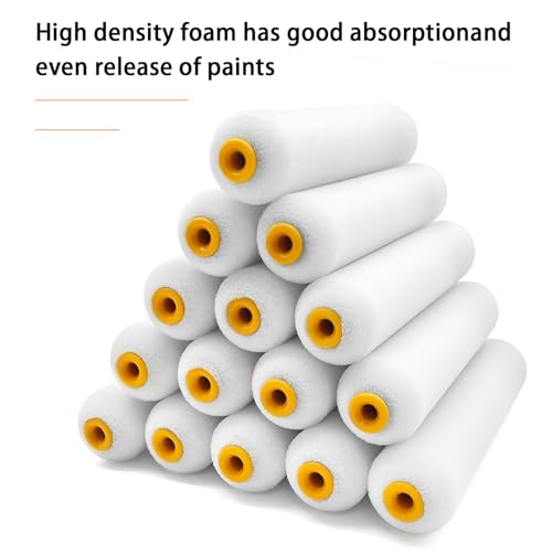 15 Pieces Paint Roller Cover, 6 inch Foam Roller Brushes - size: 6",15pcs