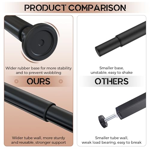Under Bed Metal Support Legs, Adjustable Height Bed Frame Support Leg, Bed Slat Support Leg for Heavy Duty/Wooden/King/Queen Bed Frame (7"-12.6" (4pcs)) - size: 7"-12.6" (4pcs)