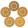 5-Inch 8-Hole Hook and Loop Sanding Discs, Orbital Sander Sandpaper Discs, 100 Pieces Round Sandpaper Set Include 60 80 120 150 and 220 Grits - size: 5 Mixed Grit