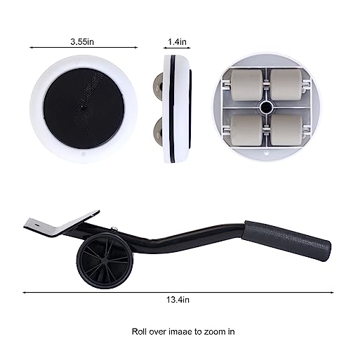Heavy Duty Furniture Lifter 4 Appliance Roller 163 LBS Load Capacity Wheels + Adjustable Lifting Tool Lever Suitable Easy Safe Moving Sofas Couch Washer Dryer Refrigerator Bed - size: Slider