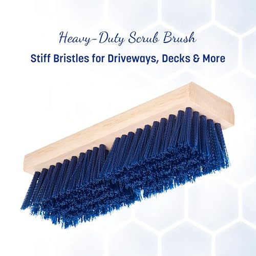 Carlisle FoodService Products 36193P14 Blue Color, 10" Polypropylene Deck Scrub Brush - size: 10 inches