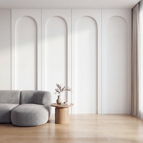 INMOZATA Arch Wainscoting Panels Kit, MDF Board and Batten Wall Panel Kit