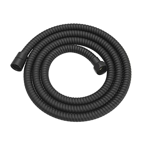 RUMOSE 69 inches Extra Long Shower Hose, Black - color: Black, size: 69"