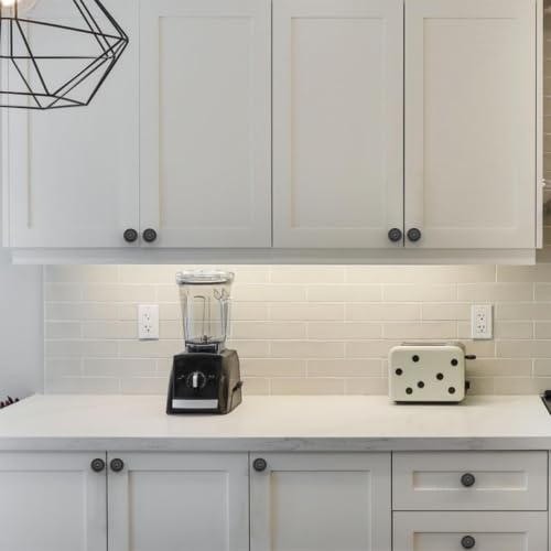 Asidrama 10 Pack Matte Black Kitchen Cabinet Knobs - color: Matte Black, size: Single Hole Knob
