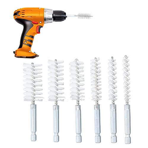 6Pcs Nylon Bore Brush Set, Drill Brush Attachments for Cleaning