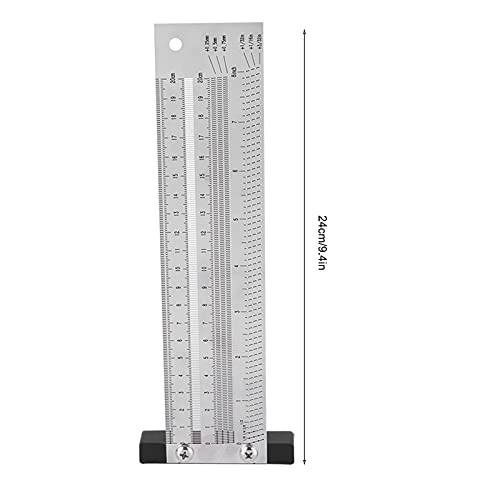 YWBL-WH T-Type Marking Ruler, 8 Inch Stainless Steel - size: 8 inches