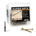 WELLOCKS #9 x 2-1/2 in Tan Deck Screws, 5.2 lbs with T25 Bit - size: #9×2-1/2", style: 5.2LBS Tan