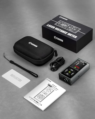 CIGMAN Dual Laser Measuring Tool, 393FT Green Laser Measure for Outdoor Use - color: Bilateral Green Laser