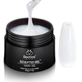 Beetles Hard Gel, Ivory Veil 1 oz 9 in 1 Jelly White Builder Nails Gel - color: Ivory Veil Jelly White 30 g