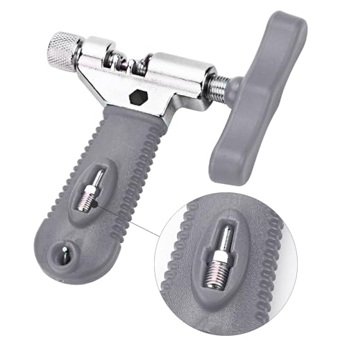 Oumers Universal Bike Chain Tool, Road & Mountain Bicycle Chain Breaker & Installer Kit, Chian Splitter Repair Kit - color: gray