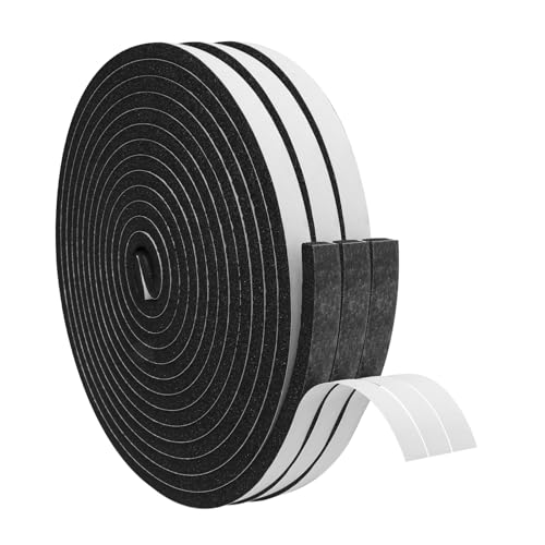 DGSL Foam Weather Stripping, 1/2" x1/4", 51Ft Door Window Seal Tape - size: 1/2In x 1/4In x51Ft