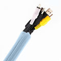 Pixio 10FT Tubing Cable Sleeve – Blue 1/2 inch Flexible Cable Management Sleeve for PC, Gaming, TV & Office, Wire Organizer for Desk Cable Cleanup - color: Blue