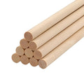 Wood Dowel Rods Wooden Dowels for Crafting 3/8 x 12 Inch, 10 PCS Macrame Wood Rods Round Wooden Sticks for Crafts, Unfinished Birch Hardwood Sticks for Crafts and DIYers, Wands, Flags - size: 3/8"×12"-10 PCS