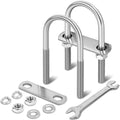 2 Sets M10 U Bolts 2 Inch Wide, 3/8" x 2"W x 4-1/2"L | 304 Stainless Steel U Bolt Heavy Duty for boat trailer with Nuts, Bolt Plate and Washers,2 inch u bolt,Metric bolts - size: M10 x 50mm x 124mm