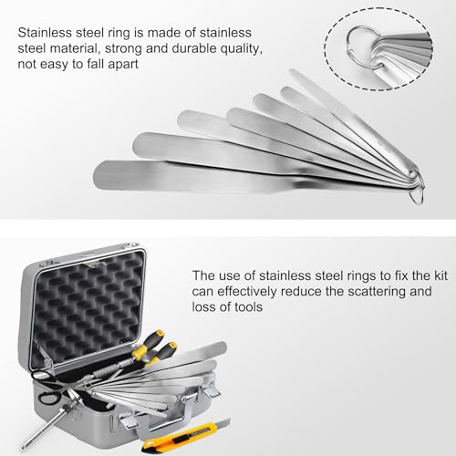 958-G01 Caulking Spatula Set, 7-Piece Stainless Steel Caulking Knife - size: 3in