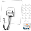 Adhesive Large Wall Hooks for Hanging Heavy Duty No Drill, 22 lbs, 40 pcs - size: Large, 40 pcs