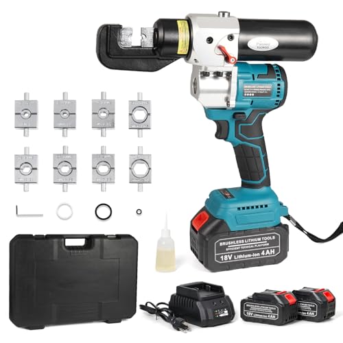 Electric Hydraulic Crimping Tool, 6Ton Battery Crimper Kit - size: MZS-70-3X