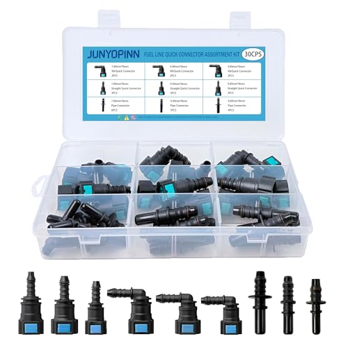 30PCS Fuel Line Quick Connector Assortment Kit，Fuel Line Repair Kit
