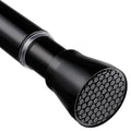 Black Shower Curtain Rod 40-73 inch Black Shower Rod Tension Curtain Rod No Drilling Shower Curtain Rods Spring Tension Shower Rods for Bathroom - color: Black, size: 45-77"