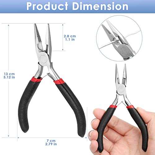 Billbotk Needle Nose Pliers For Jewelry Making, Long Nose Craft Pliers, Needlenose Pliers For Jewelry Making - style: Needle Nose Pliers