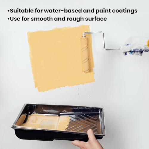 9 Pcs 6 Inch Microfiber Paint Roller Kit - size: 6 Inch Paint Roller Kit, 9pcs
