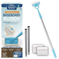 Baseboard Buddy | Lightweight Home Cleaning Essential, Perfect for Baseboards, Moldings & Walls, Glide & Wipe Trapping & Locking Dirt & Dust | As Seen on TV, (1 Baseboard Buddy & 3 Reusable Pads)