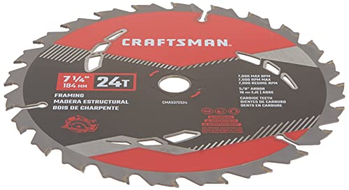 CRAFTSMAN CMAS3725243 3 Pack 7-1/4-In 24-Tooth Carbide Circular Saw Blade