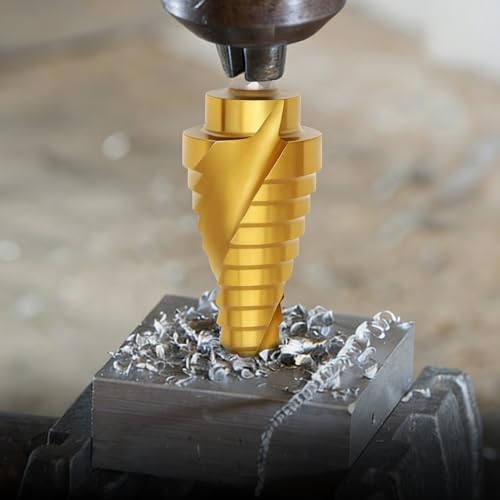 Step Drill Bits with Two Spiral Grooves, 5PCS - style: 5PC-Spiral