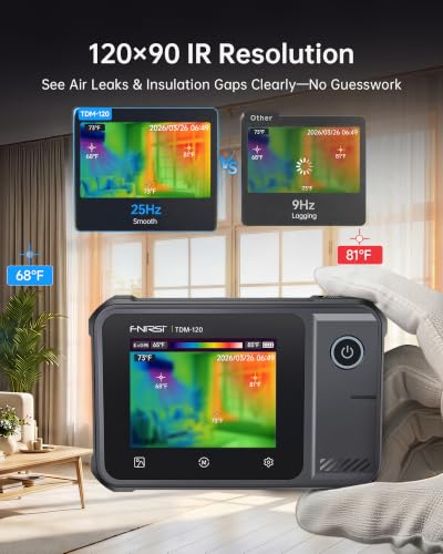 FNIRSI TDM-120 Thermal Imaging 120x90 IR Resolution, -4°F–752°F Temp - color: Thermal Imager