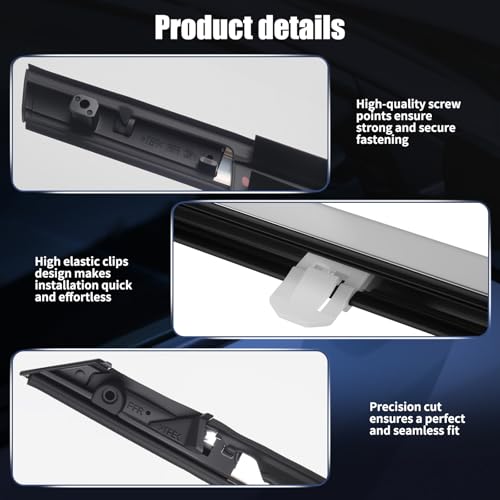 Window Molding Trim for 2008-2012 Honda Accord 4-Door Sedan | 4PCS Chrome-plated Weatherstrip Rubber Seals, Replaces #72410-TA0-A01, High-rebound Buckle Design, Built-in Metal Layer - size: 2008-2012 Honda Accord
