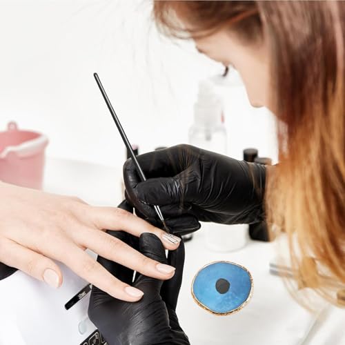 Nail Art Brush 22-Piece Set, 2-Way Acrylic Silicone Engraving Pen Dotting Pen Tools Nail Art Kit, Resin Nail Art Palette, For Nail Art DIY Home Salon Makeup Display Board (Blue) - color: blue
