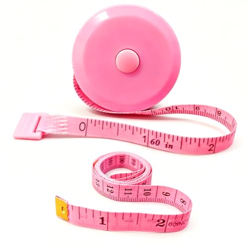 Retractable Body Measuring Tape 60 Inch/150cm,Dual Sided Bra Measuring Tape