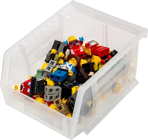Akro-Mils 30210 AkroBins Plastic Storage Bins, 5"x4"x3", Clear, 6-Pack - color: Clear, size: 6 Pack