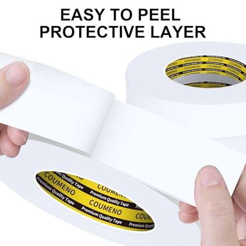 White Foam Tape Weather Stripping Sealing Sponge,2 Pack 1.8inx16FT - color: White, size: 2 PACK 1.8in x 16.4FT