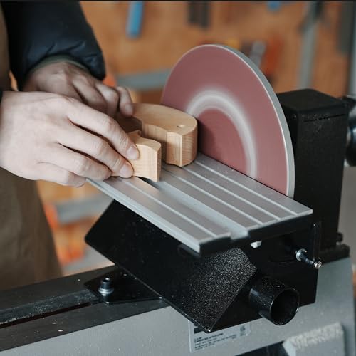 Lathe Mounted Disc Sander for 10 inch and 12 inch Woodtuning Lathe with Thread 1"X8TPI, Sanding Accessory, 9 inch Disc Sander. - color: Dsl-9b