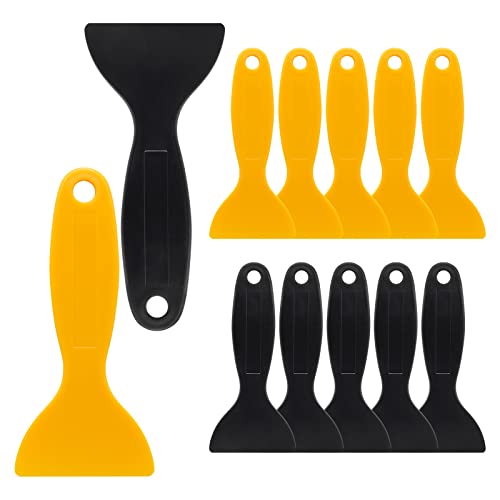 12pcs Plastic Spatula Scraper, Putty Scraper, Air Bubble Remover