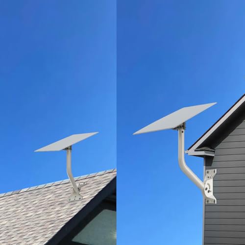 CEKAY J-Pole Mount for Antenna & Weather Station, 1.25 x 16.55 in, White - size: 16.5"