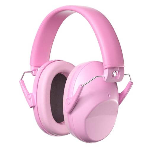 ProCase Kids Noise Cancelling Headphones Ear Hearing Protection, Pink - color: Light Pink