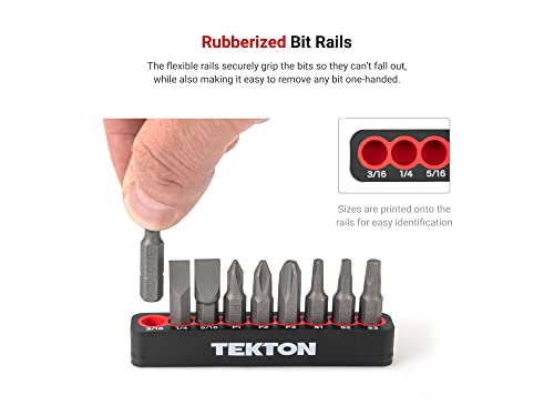TEKTON 1/4 Inch Bit Driver and Bit Set with Case, 37-Piece | DBH93101 - size: 37-Piece
